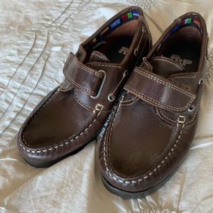 Boy’s Leather Boatshoes